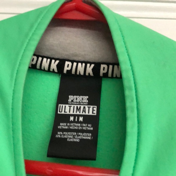 VS PINK, half-zip crew sweater. Long sleeved. - Picture 2 of 4